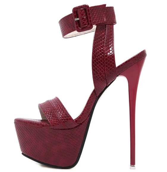 2016 Summer Fashion Women Sandals Open Toe Ankle Straps High Heels Patent Leather Bridal Wedding Shoes Pumps | Обувь