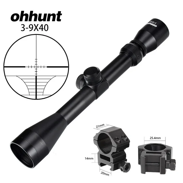 4 Ohhunt Охота Airsofts прицел 4-12X50EG Тактический Воздушный пистолет Красный Зеленый точечный Лазер прицел голографический оптический прицел - Цвет: 4