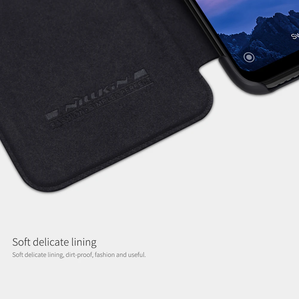 Caes для Xiaomi Redmi 7 6,26 ''Nillkin Qin серия из искусственной кожи флип-чехол для Xiaomi Redmi 7 Чехол
