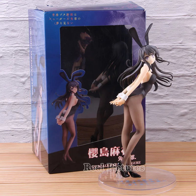 Rascal Not Dream of Bunny Girl Senpai Sakurajima Mai 1/7 Масштаб ПВХ Sakurajima Mai фигурка Коллекционная модель игрушка в подарок
