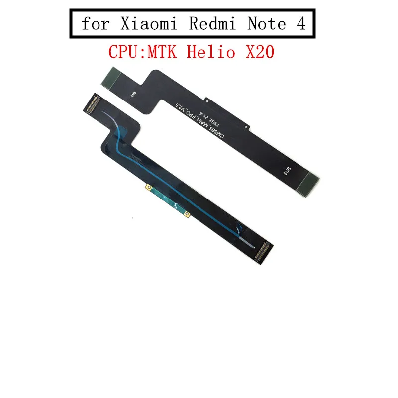 Фото Для Xiaomi Redmi Note 4 MTK материнская плата гибкий кабель логическая основная плата Материнская плата подключение ЖК гибкий кабель лента Ремонт Запасные части №1
