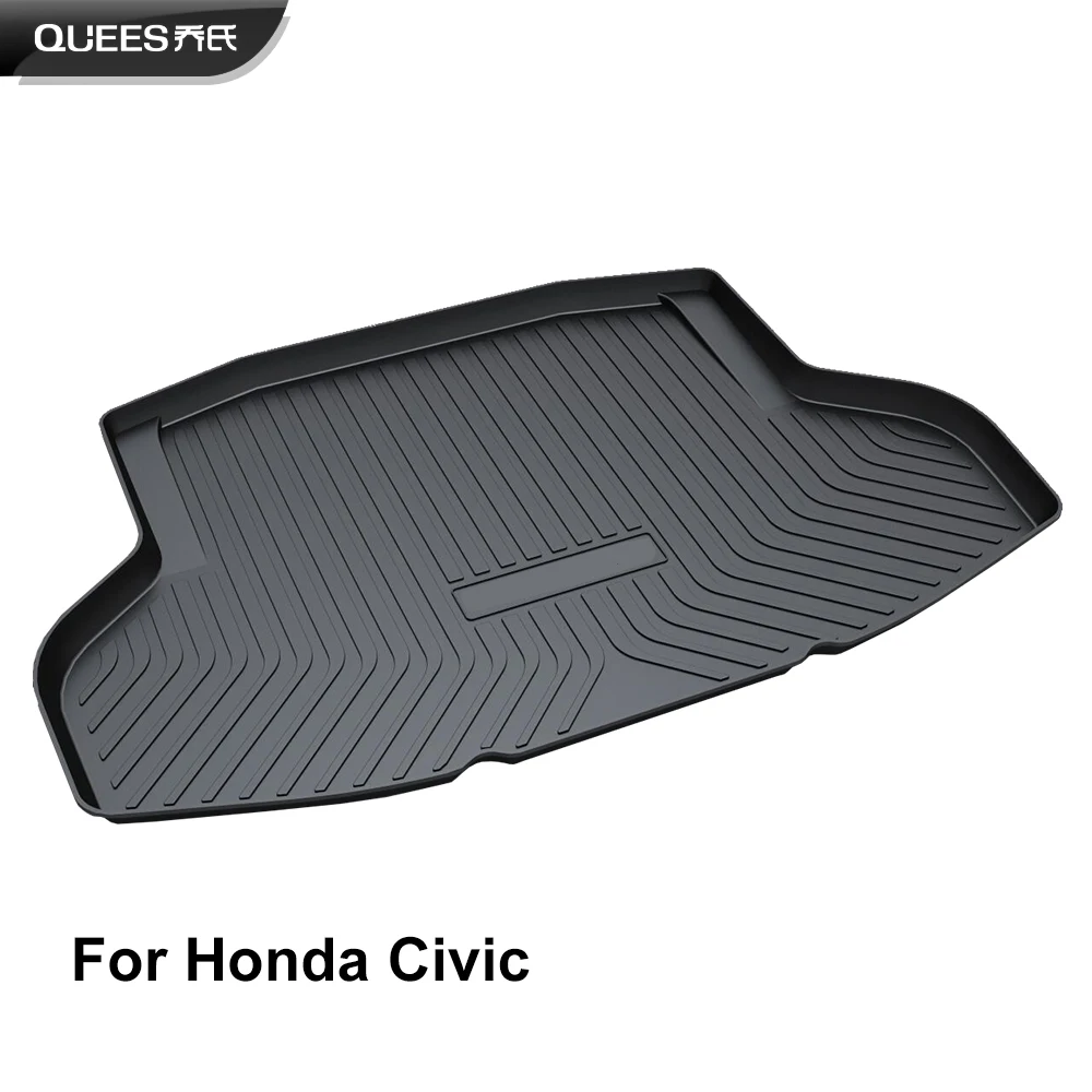 

Коврик QUEES под заказ, коврик для подноса, коврик для пола для Honda Civic 10 поколения 2016 2017 2018