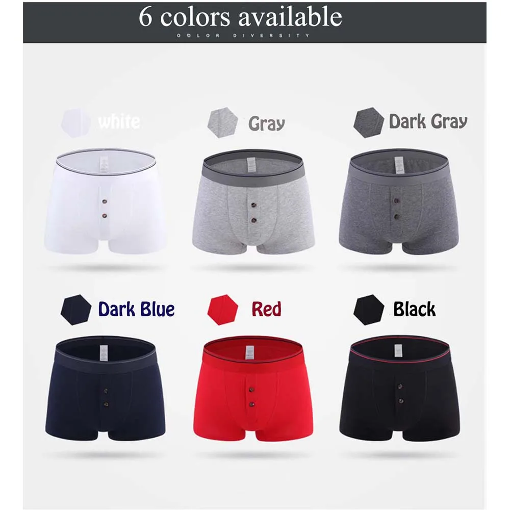 Мужские хлопковые трусы боксеры белые однотонные дышащие XXXL Calzoncillos|boxer shorts|sexy boxer