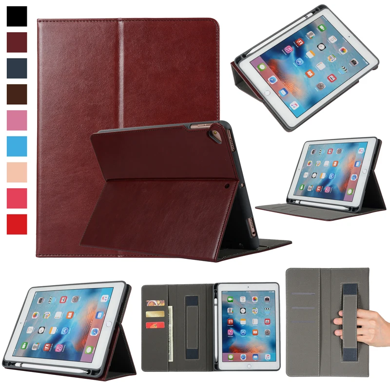 Чехол для iPad 9 7 дюйма 2018 универсальный ручной складной бизнес-чехол в стиле ретро