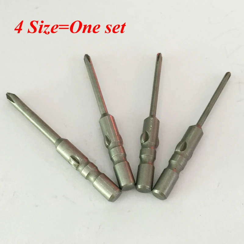4pcs 40mm Long Magnetic Alloy Steel Durable Phillips Screwdriver Bits Set For DC Powered Electric Screwdriver 800 PH0 Replacing