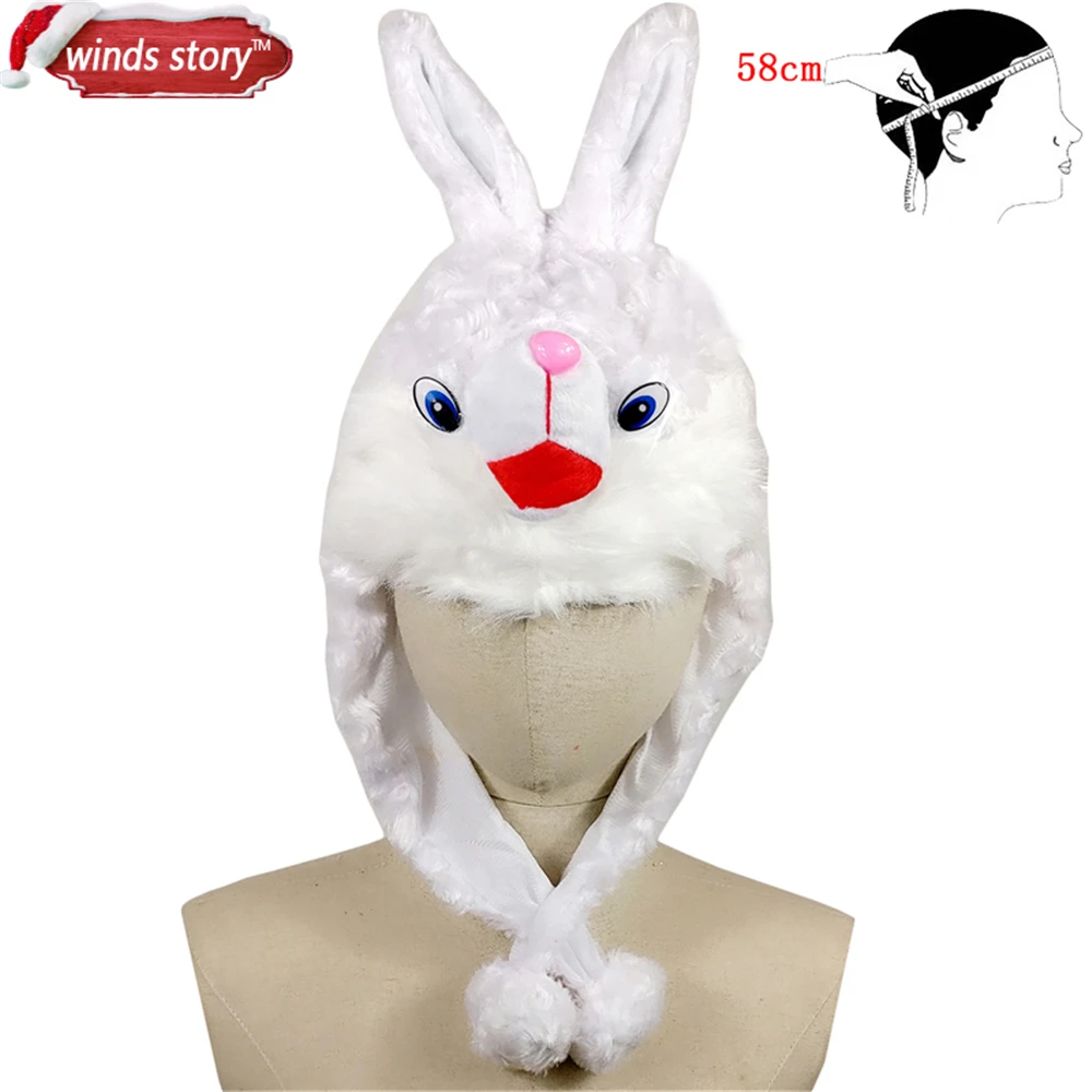 Новый Пасхальный/праздничный кроличий Топ шапка плюшевый капот украшение в виде