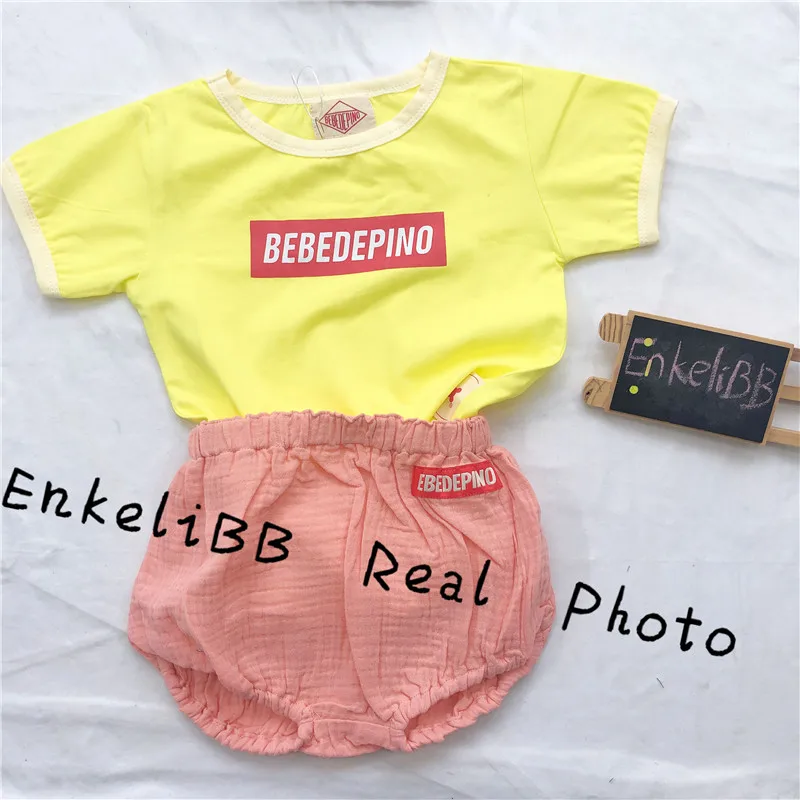 Bebe/ летние шорты для малышей милые шорты из хлопка для девочек детские летние шорты для маленьких мальчиков в Корейском стиле