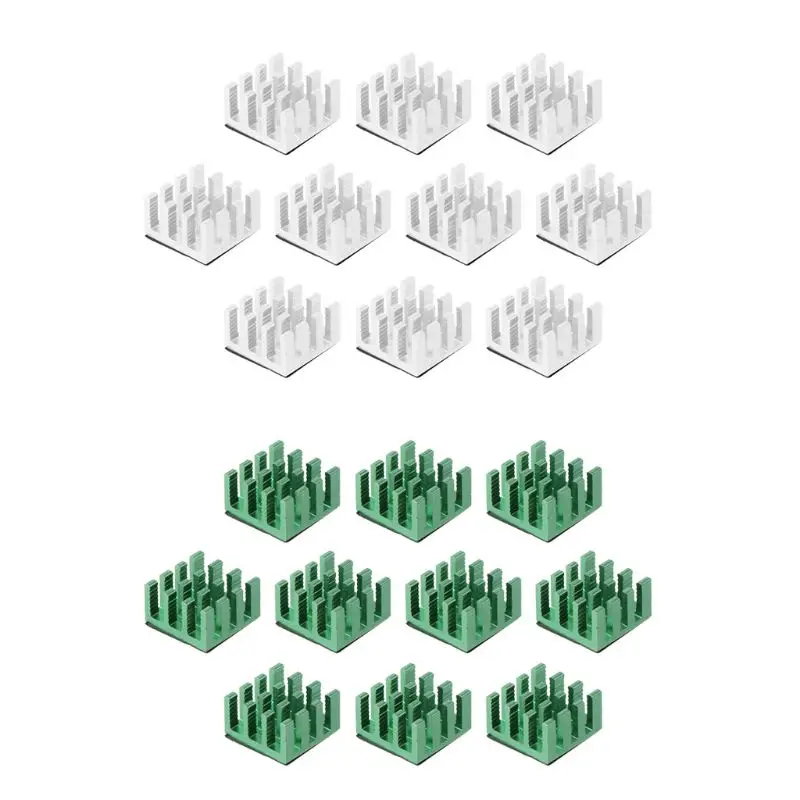 10 шт. алюминиевый радиатор радиатора кулер для электронного чипа компьютерное