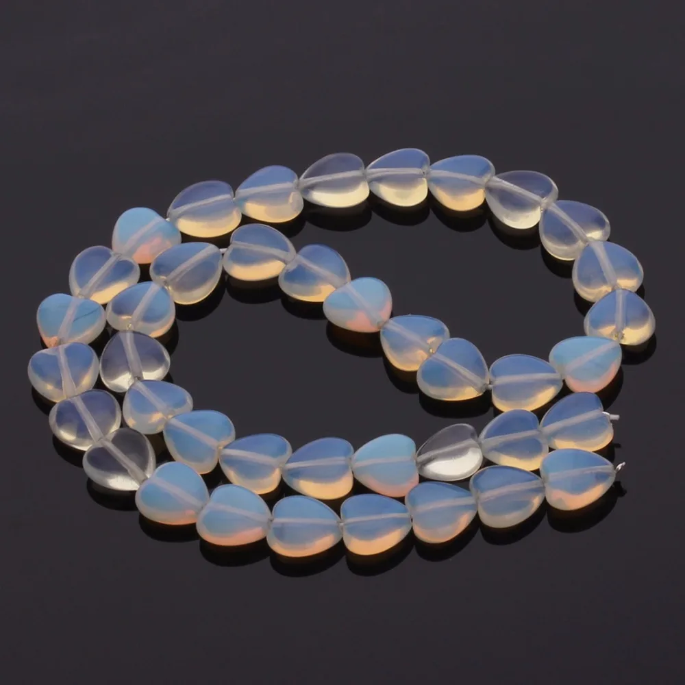 Модные опаловые кварцевые чакры Howlite оптом каменные бусины в форме сердца