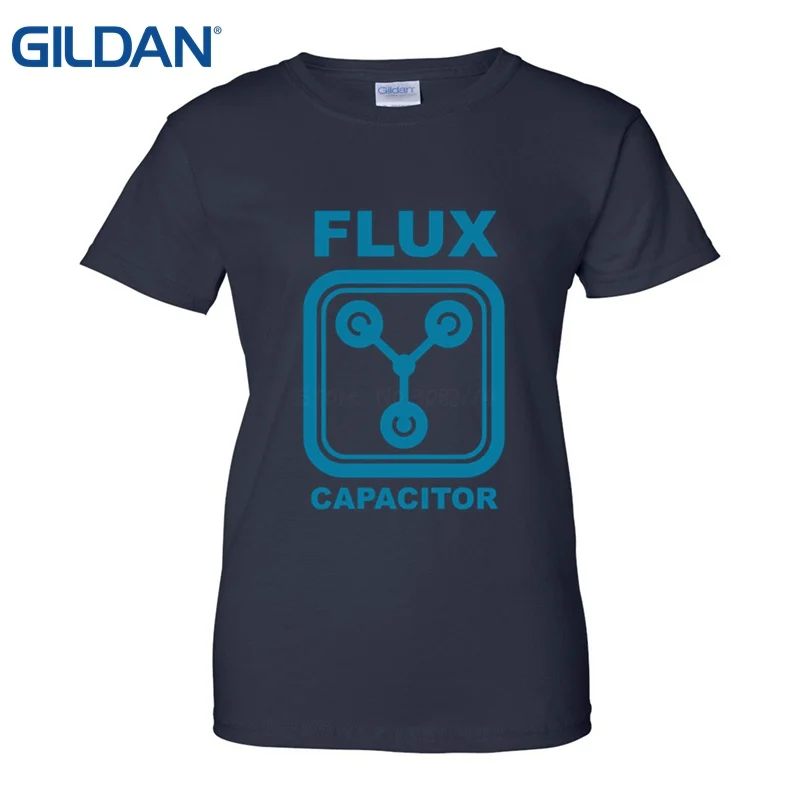 Флюс конденсатор обратно в будущее футболки создать рубашку женские топы