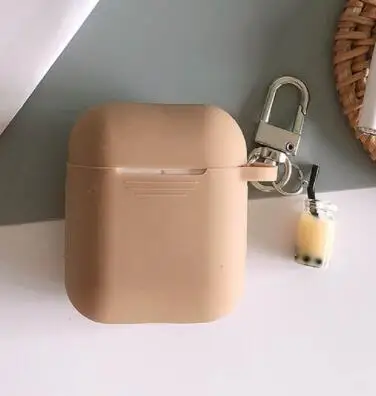 5 Милый силиконовый беспроводной Bluetooth гарнитура зарядная коробка для Airpods силиконовый чехол для наушников Защитный чехол с подвеской - Цвет: 5