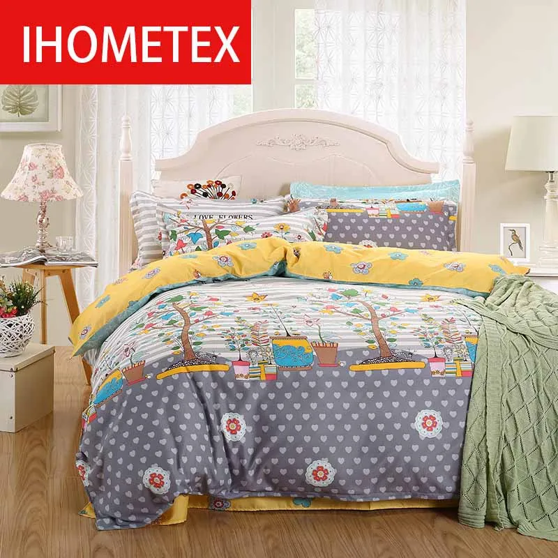 Коричневый Постельные Принадлежности Устанавливает Якорь Красный Голубой