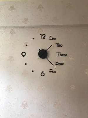 Акриловые diy цифровые настенные часы 1" круглые креативные современные черные Золотые механические кварцевые настенные часы украшение гостиной - Цвет: Black medium