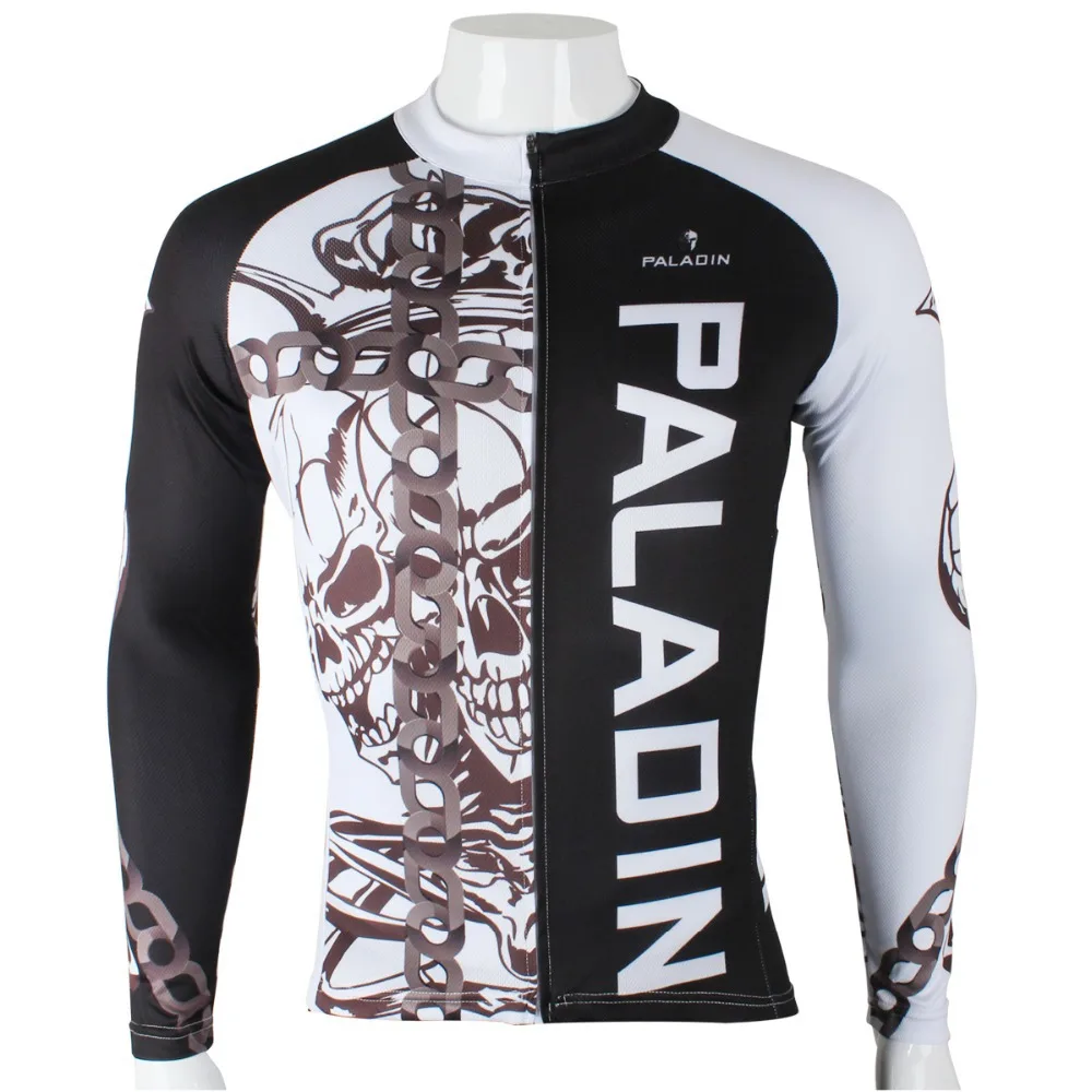 Paladin men's cycling jersey The chain skeleton long sleeve/sets special clothing skull bike wear tops kits|jersey valencia|wear cufflinkswear