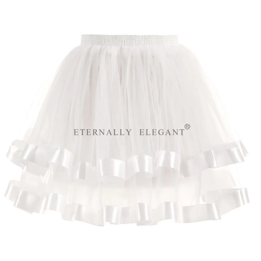 

2018 New Spring Summer Short Skirt Multi Color School Skirt Tulle Skirt Tulle Petticoat For Wedding Dress EE6640