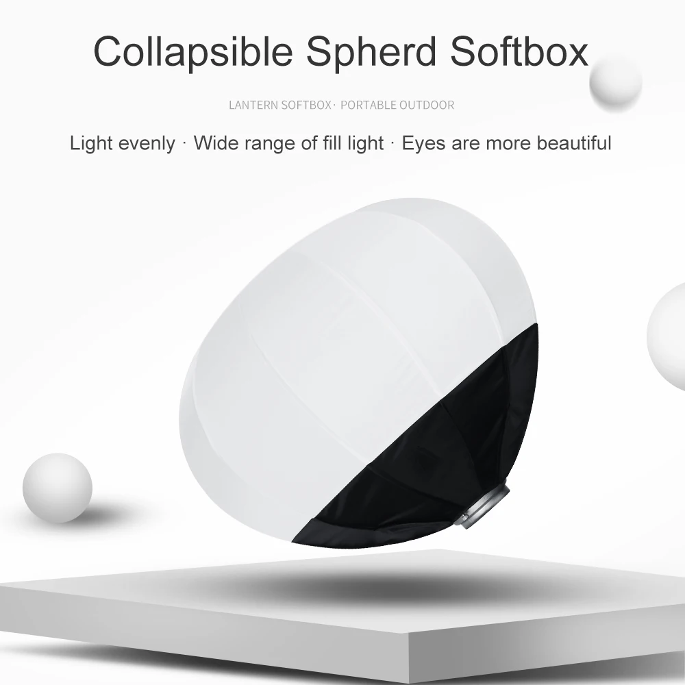 Falconeyes 65 см складной Сферический софтбокс фонарь шариковая форма