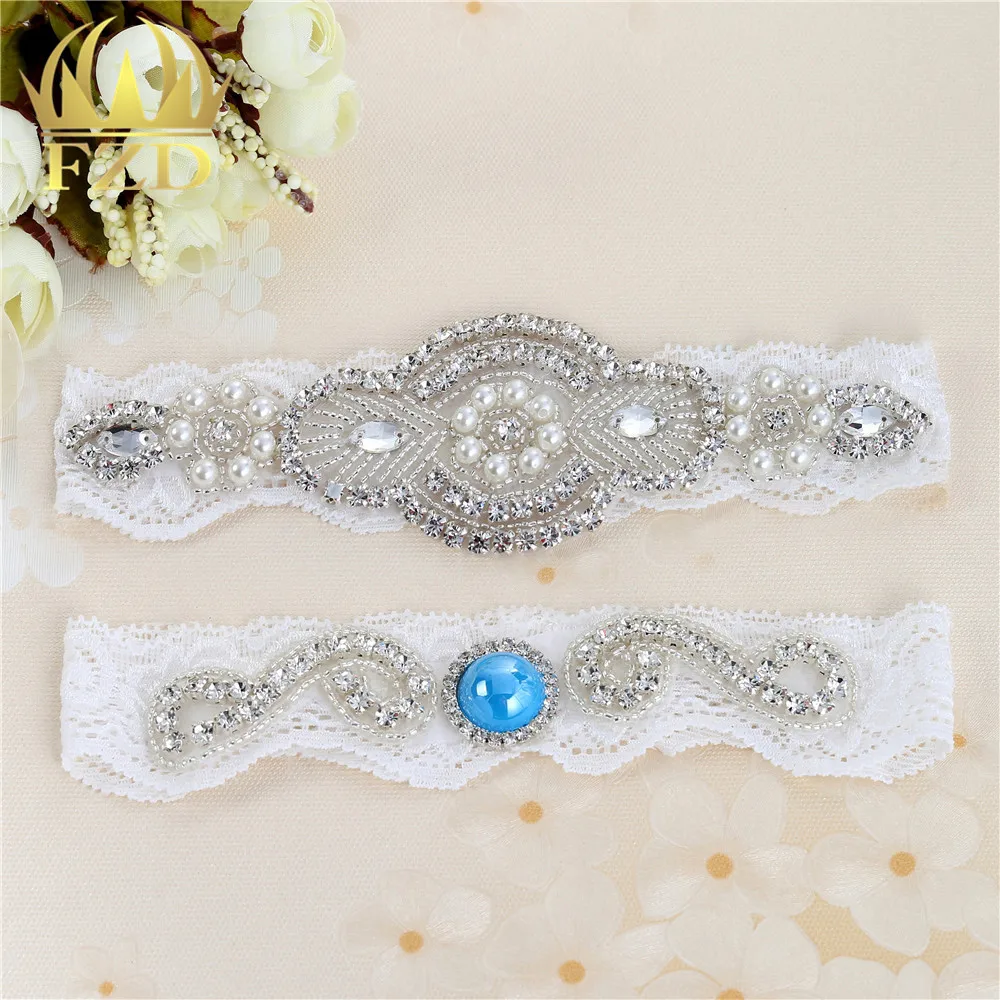 Свадебные Подвязки свадебные подвязки с белым кутюрным жемчугом и кристаллами