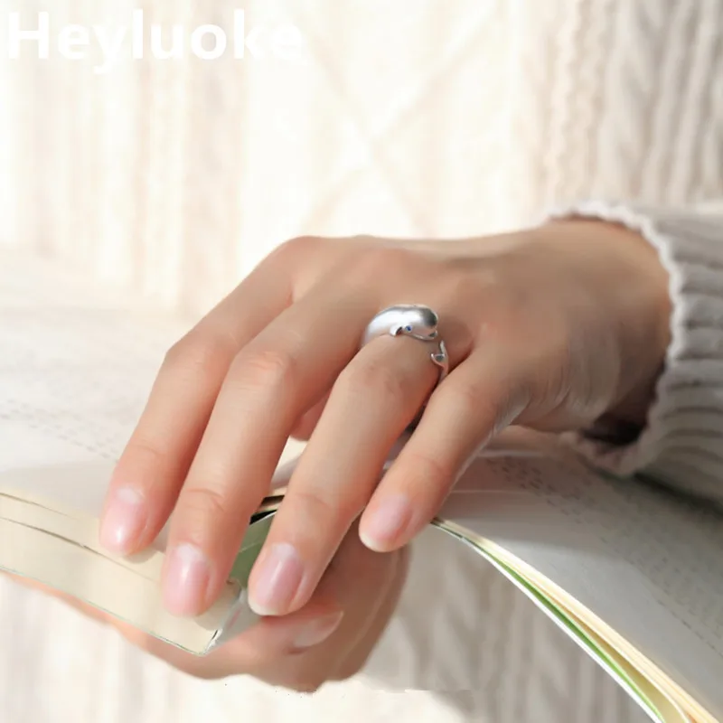 

Ring Anel Masculino Anillos Hot Sale Authentic Whale Cz Adjustable Finger Ring For Women Jewelry Gift