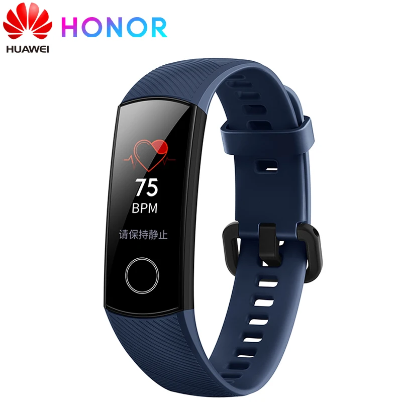 Huawei Honor Band 4 стандартная версия Смарт-Браслет Сенсорный 0,9" AMOLED цветной экран монитор сердечного ритма во время сна 5 атм водонепроницаемый