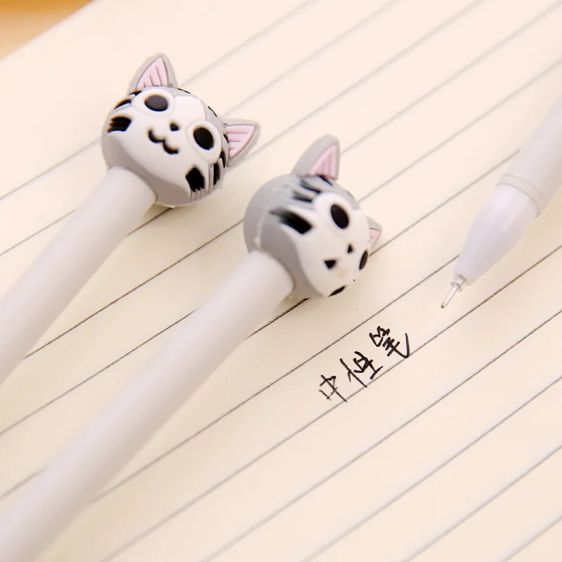 4 pcs/lot New Cute Cat Kawaii Korea Novelty Gel Pens Stationery Creative Gift Toys School Supplies 04040|novelty gel pens|gel penpen stationery |