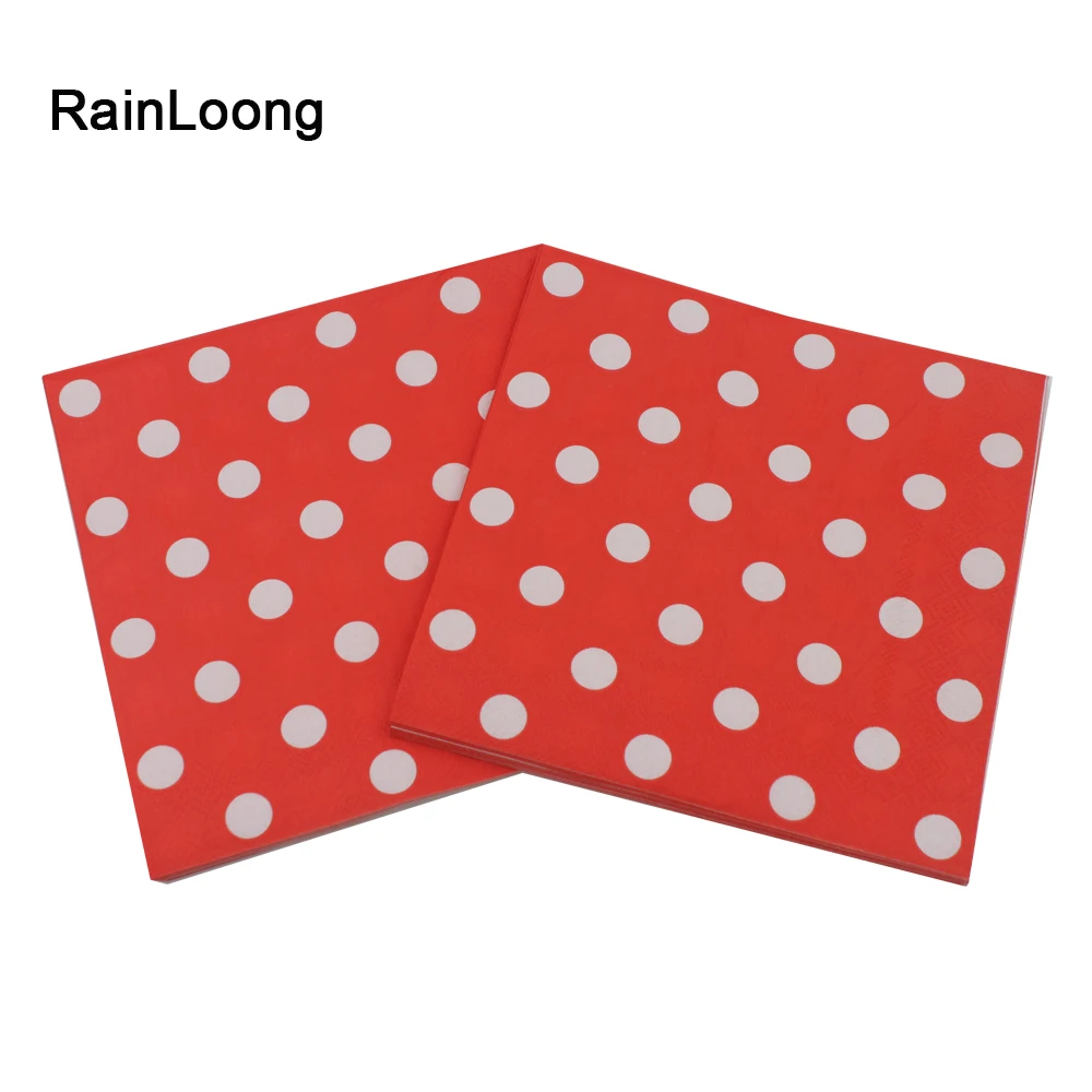 [RainLoong] в горошек Бумага салфетка Para Festas & вечерние ткани мультфильм поставка