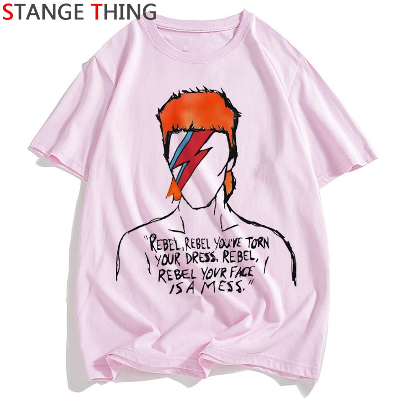 W6534 Rip David Bowie Футболка мужская/wo Мужская английская рок-музыка поп-звезда футболка забавная Футболка с принтом унисекс хип-хоп футболки мужские/женские - Цвет: W6534