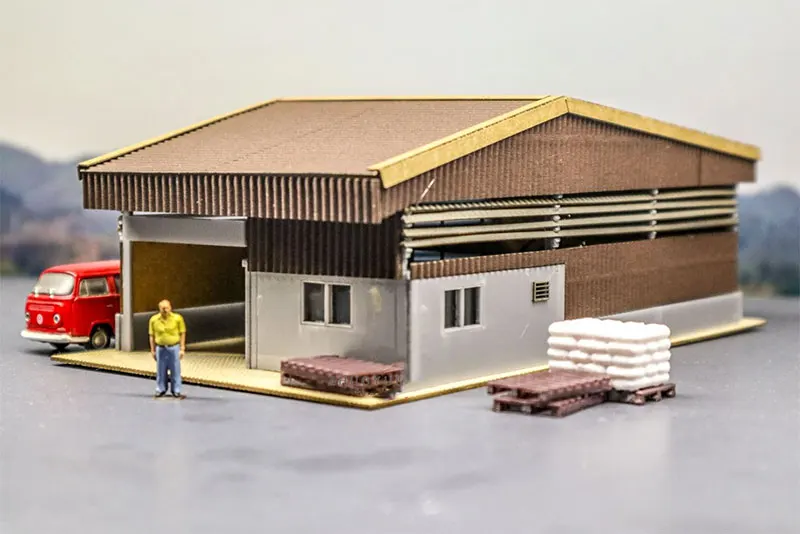 1/87 Малый завод промышленная модель строительные наборы поезд Хо весы DIY картон Современная архитектура песок стол сцены