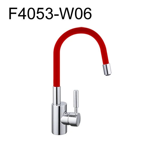 F4053W06 Frap Новое поступление 7 цвет силикагель нос любой направление вращения Кухня кран для горячей и холодной воды, смеситель для кухни Torneira Cozinha F4053 - Цвет: F4053W06