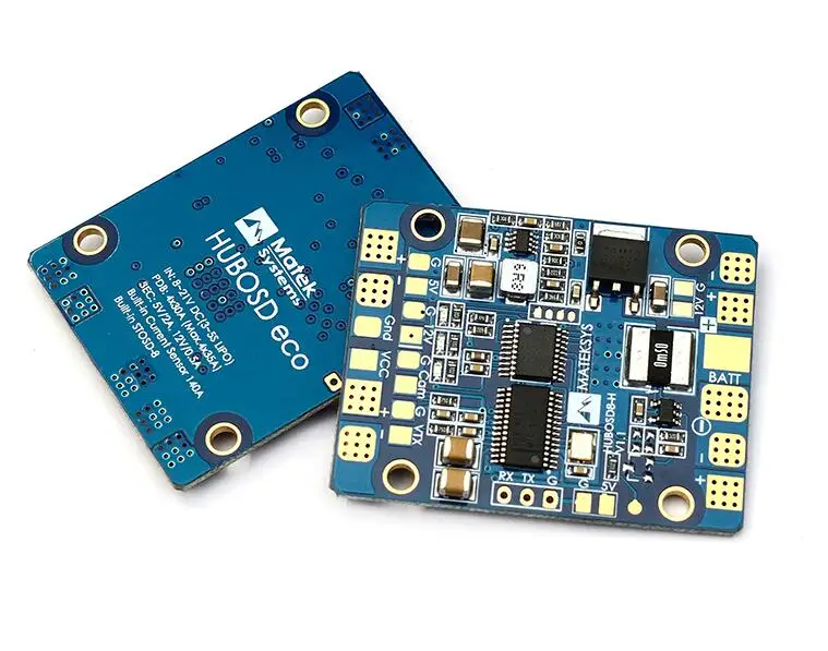 Блок питания Matek HUBOSD eco H концентратор OSD PDB датчик тока с BEC 5 В и 12 для квадрокоптера