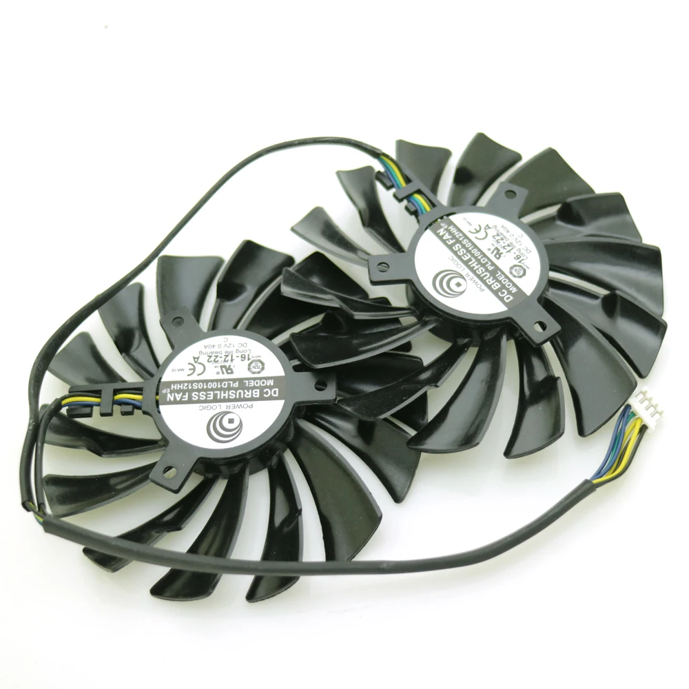 Бесплатная доставка 2 шт./лот PLD10010S12HH 95 мм 4Pin VGA вентилятор для MSI GTX1070 GTX1060