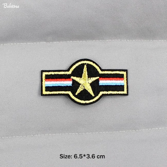 1 pcs Тактический боевой дух армии нашивки для одежды вышитые железные на военные значки ВВС DIY декоративная аппликация - Цвет: 1 pcs