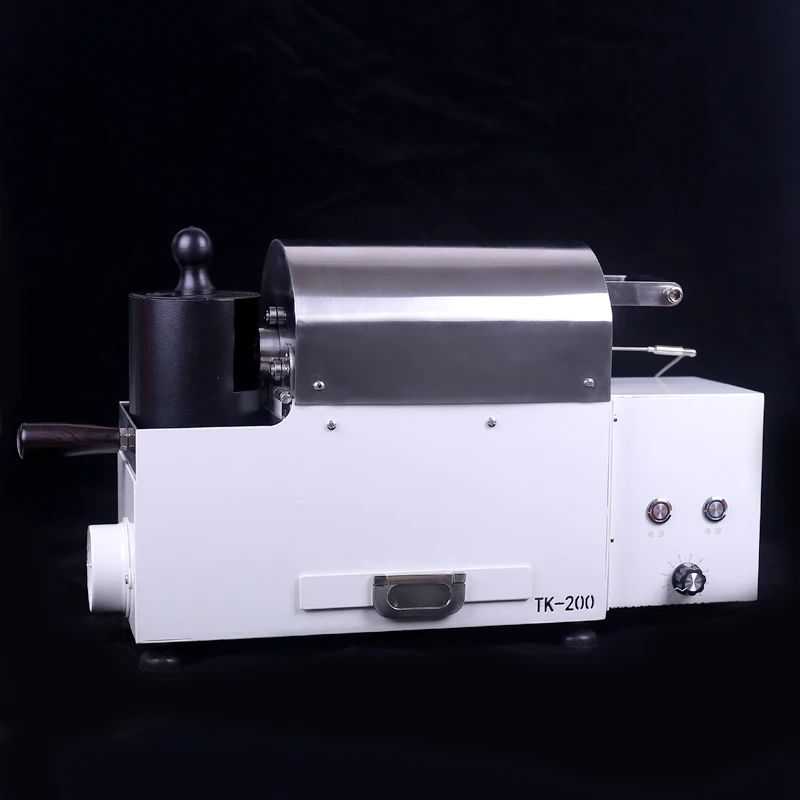TK-200 бытовая машина для обжарки кофе, маленькая машина для выпечки, электрическая жареная фасоль, электромеханическая тепловая мощность 100-200 г