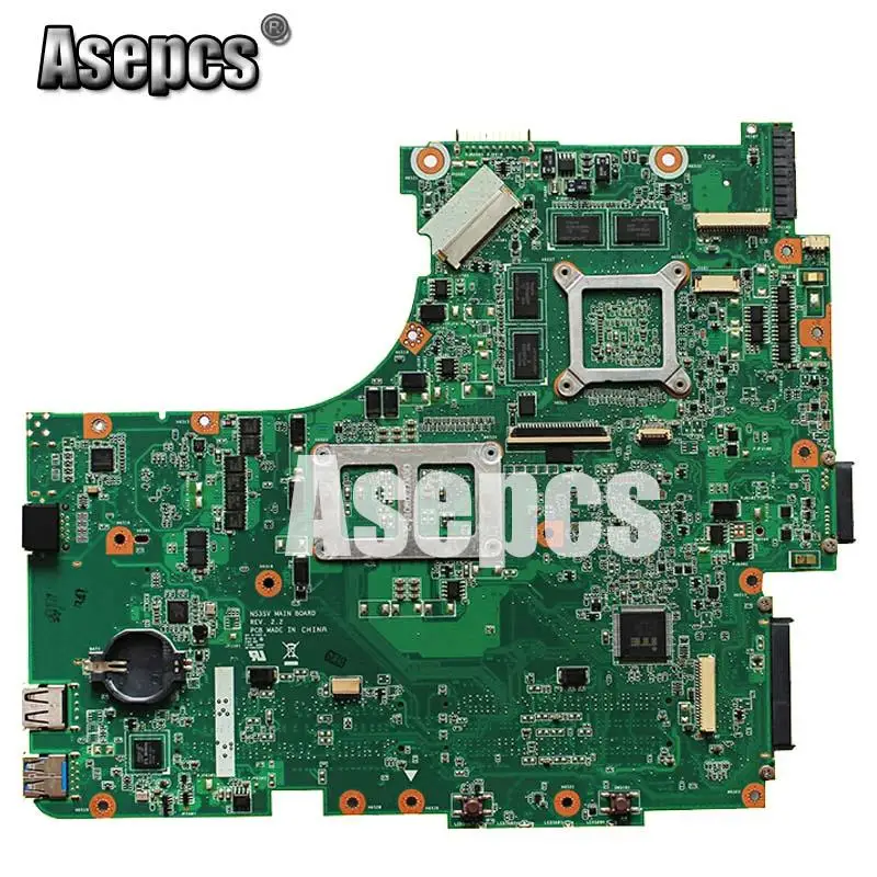 Asepcs N53SN материнская плата для ноутбука For Asus N53SM N53SV N53S N53 тест оригинальная GT540M 2GB