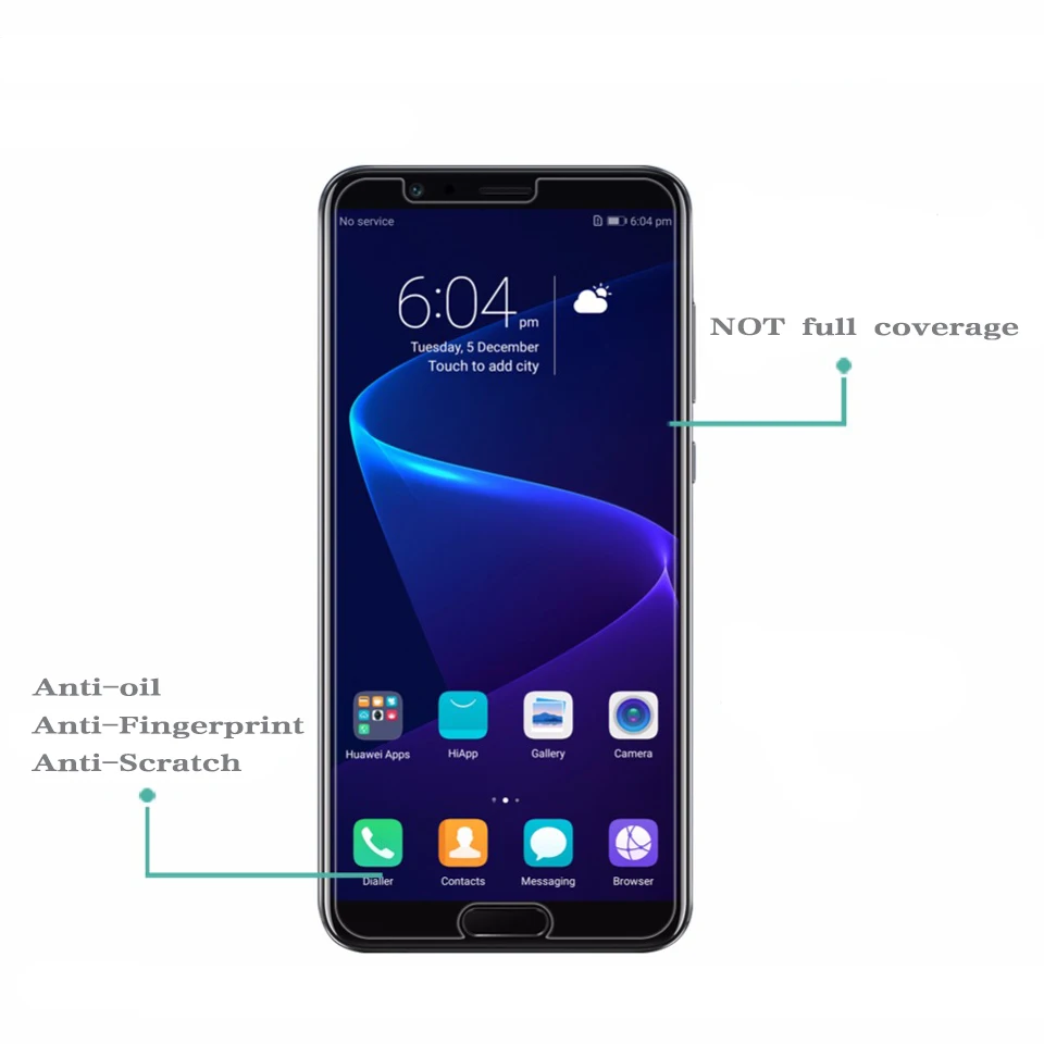 2.5D пленка для Huawei Honor V10 протектор экрана закаленное стекло защитная 9 H|Защитные