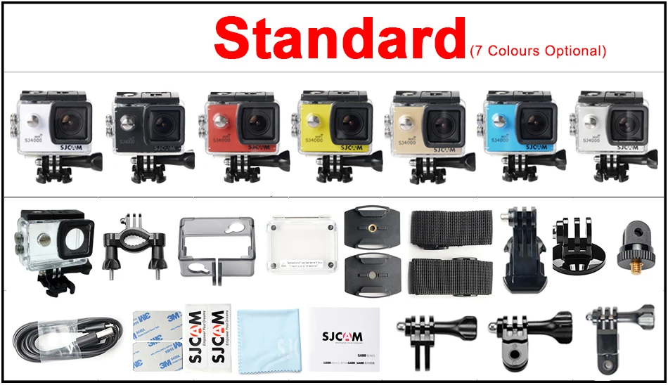 Оригинальная Экшн-камера SJCAM SJ4000, WiFi, 2,0 дюймов, ЖК-экран, 1080 P, HD дайвинг, 30 м, Водонепроницаемая мини-видеокамера SJ 4000, Спортивная камера DV