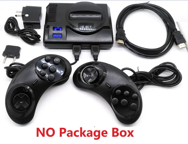 Белый Новинка HDMI Ретро Мини ТВ Видео игровая консоль для 16 битных игр Sega MegaDrive с 168 различными встроенными играми два геймпада - Цвет: Белый