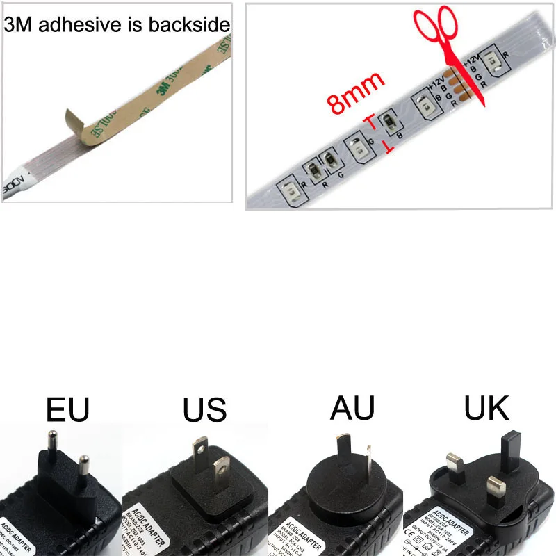 Светодиодная лента ZGX RF Controller 2835 RGB неоновая лампа ip водонепроницаемая Диодная 12 В