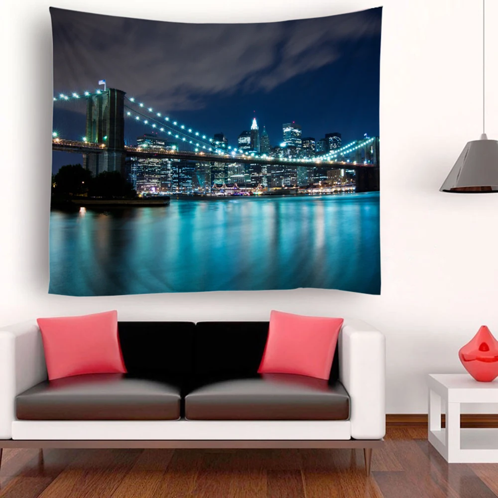 Гобеленовые настенные подвесные пейзажи гобелены закат гобелен с пейзажем разделитель комнаты занавеска