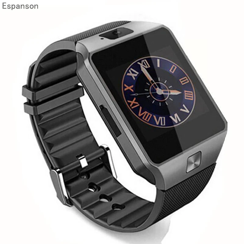 Espanson dz09 Спорт Смарт часы синхронизации Notifier Поддержка sim карты Bluetooth Подключение