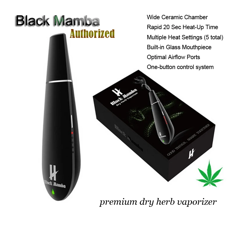 Оригинальный китайский вапоризатор Kingtons Черная Мамба сухая трава испаритель пар