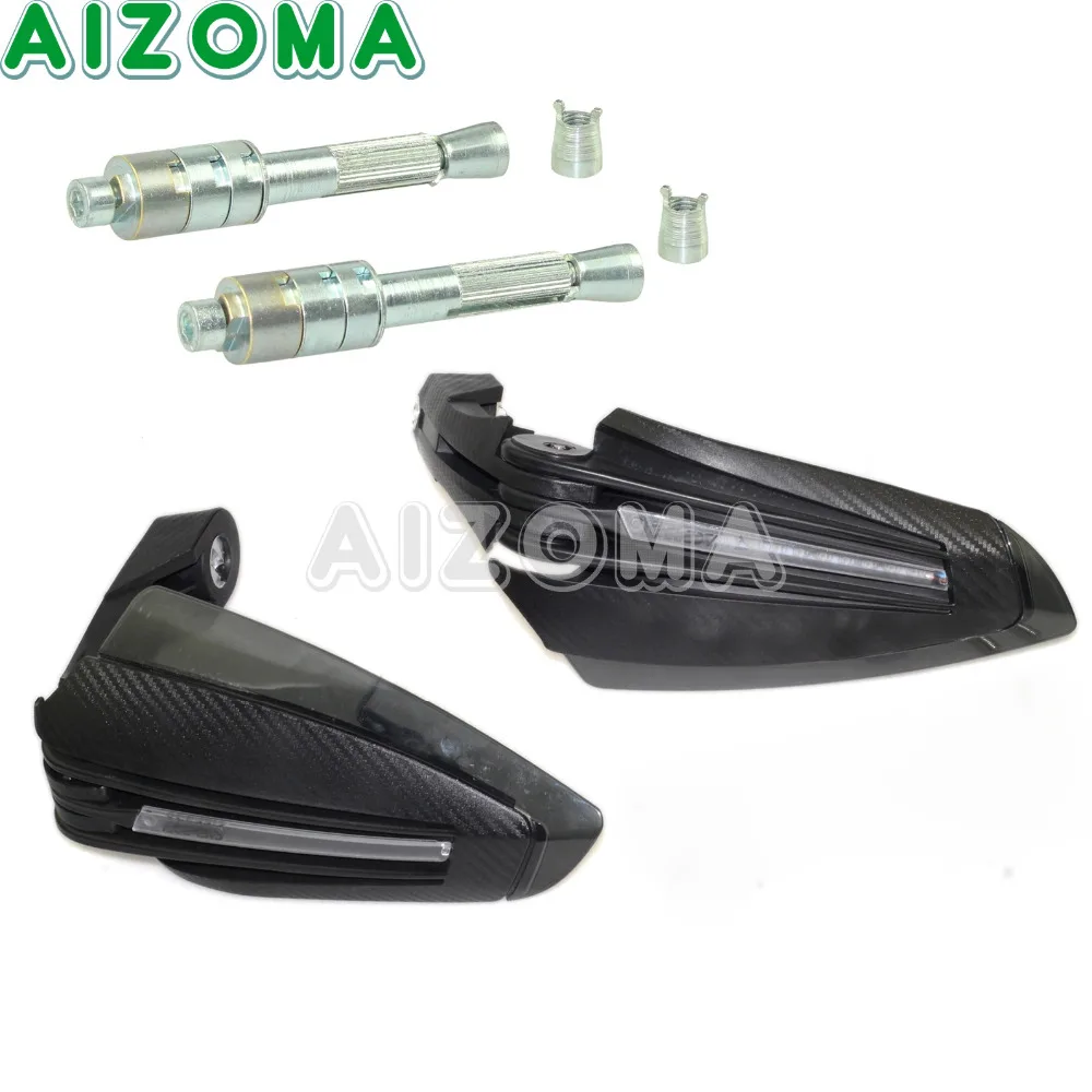 Мотоцикл X-T-armac Handguards светодио дный Trun сигнал Flasher индикатор ручной щитки Мотокросс скутеры грязь гоночный велосипед протектор