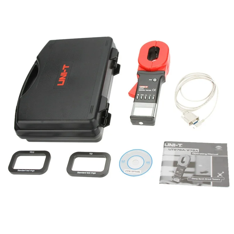 

UNI-T UT278A Clamp Grounding Resistance Tester, Leakage Current Test Resistance / Current Limit Alarm Data Storage