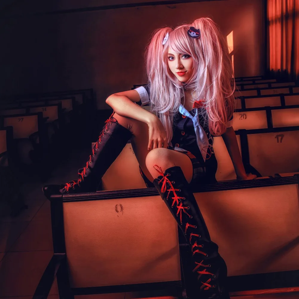 VEVEFHUANG Danganronpa Косплэй Дзюнко Эносима костюмы из японского аниме выполненный на