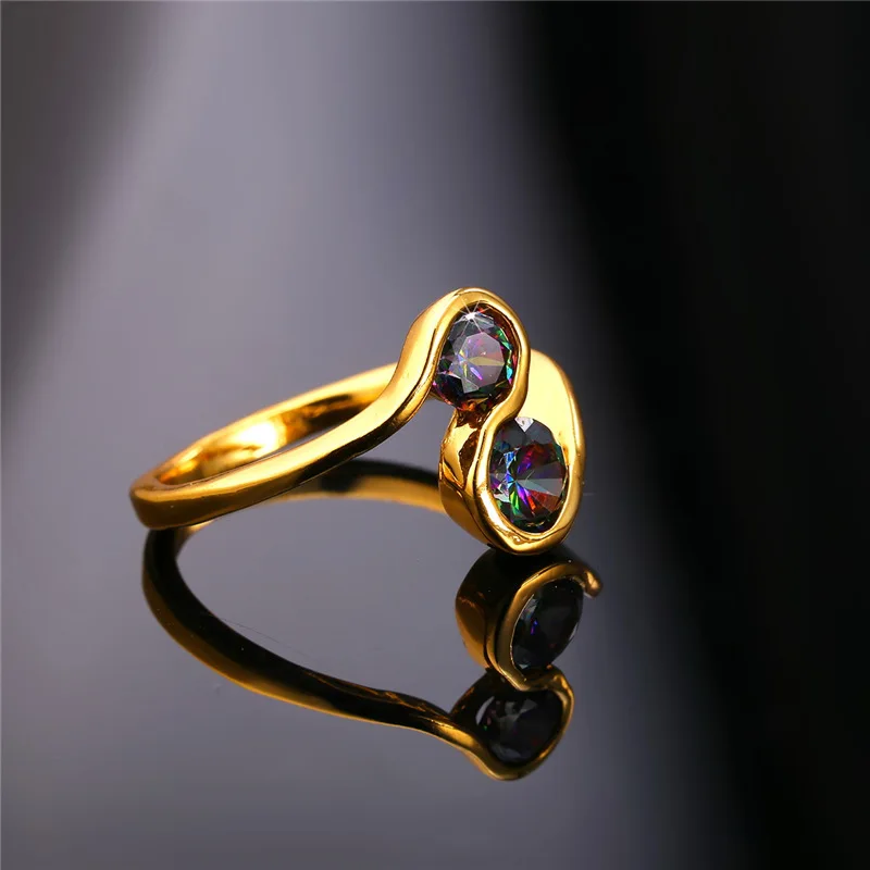 Кольцо Kpop Трендовое кольцо с цифрой 8 кристаллом циркония для женщин