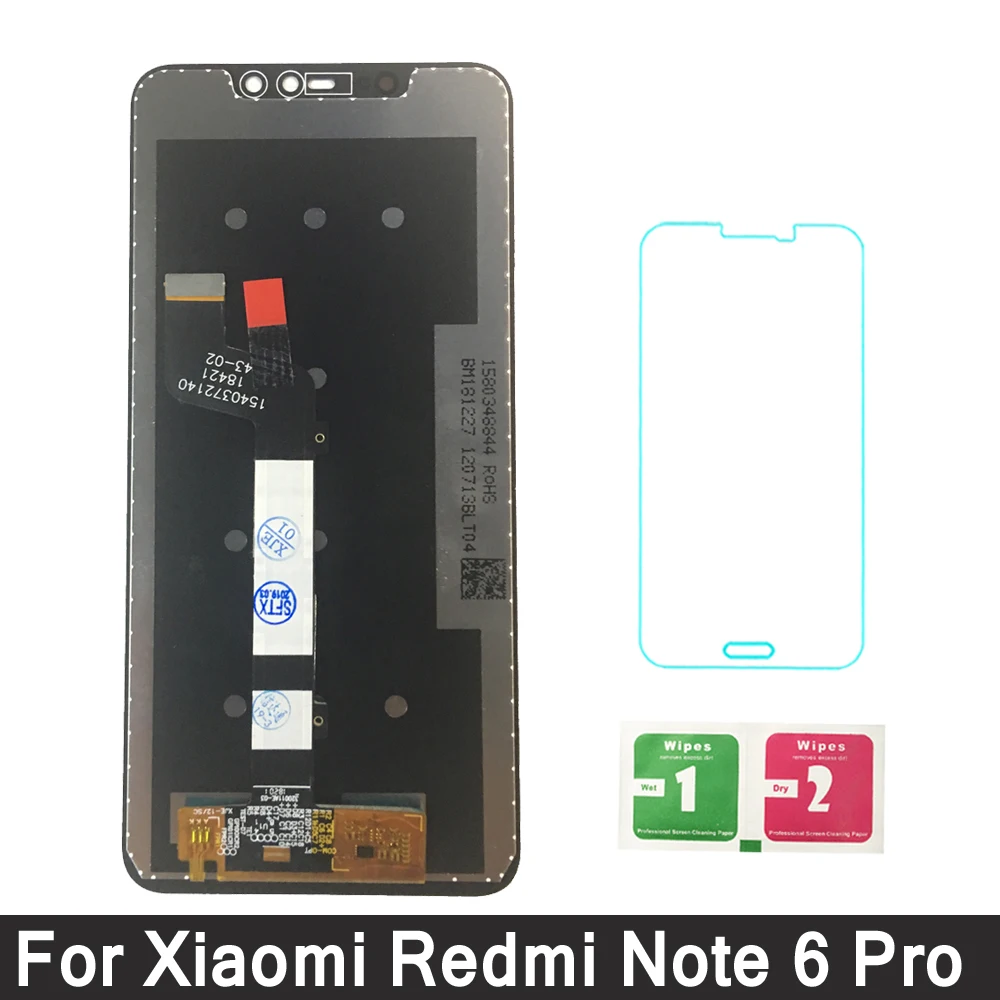 Для Xiaomi Redmi Note 6 Pro LCDs дисплей сенсорный экран дигитайзер ЖК Note6 сборка запасные
