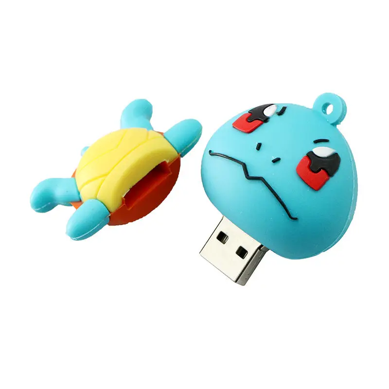 Флеш-накопитель с изображением животных из мультфильмов, милый usb-накопитель в форме покемона Пикачу, 8 ГБ, 16 ГБ, 32 ГБ, 64 ГБ, 128 ГБ, флеш-накопитель USB 2,0, флеш-карта памяти