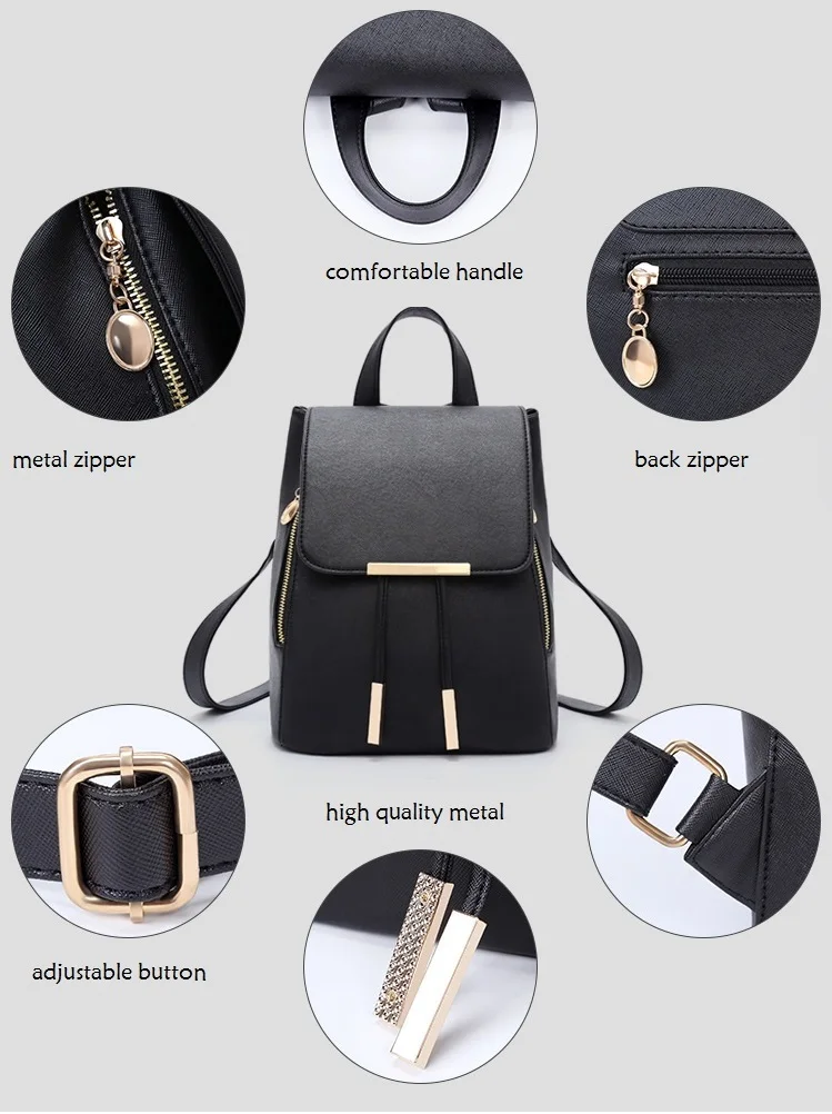 Miyahouse высококачественный Женский рюкзак из искусственной кожи, рюкзак Mochila Escolar, школьные сумки для подростков, кожаные рюкзаки для девочек