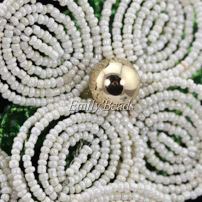 Великолепный зеленый Нигерийский Африканский комплект ювелирных изделий из