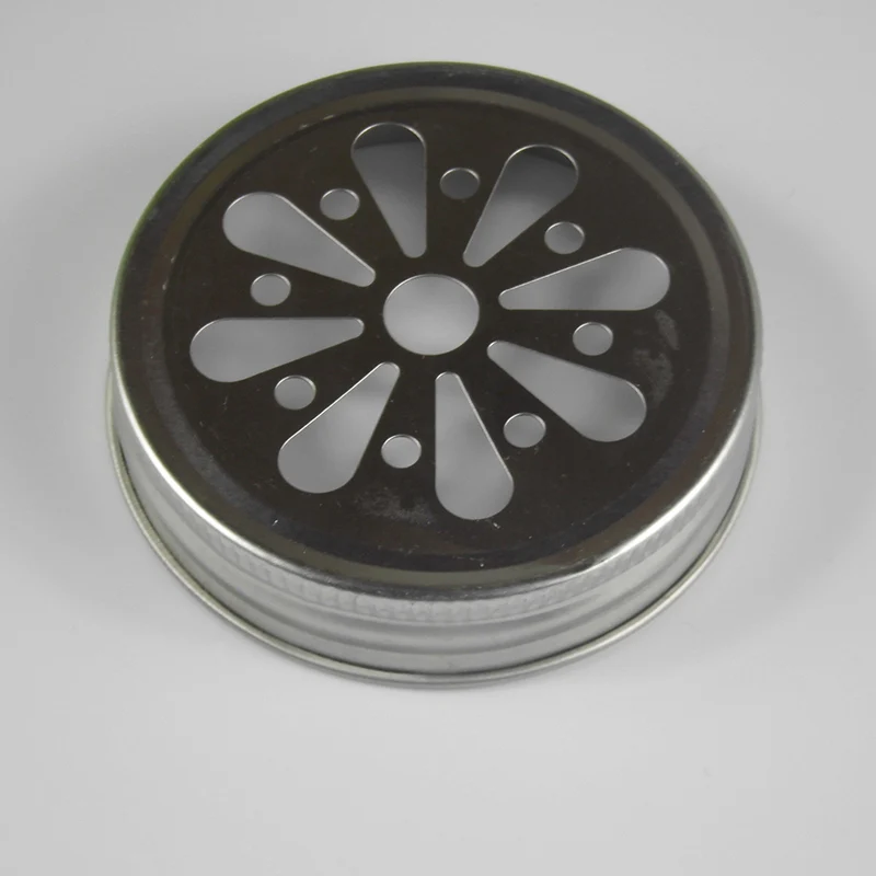 50 крышек для банок с маргариткой каменные банки отверстиями соломинок