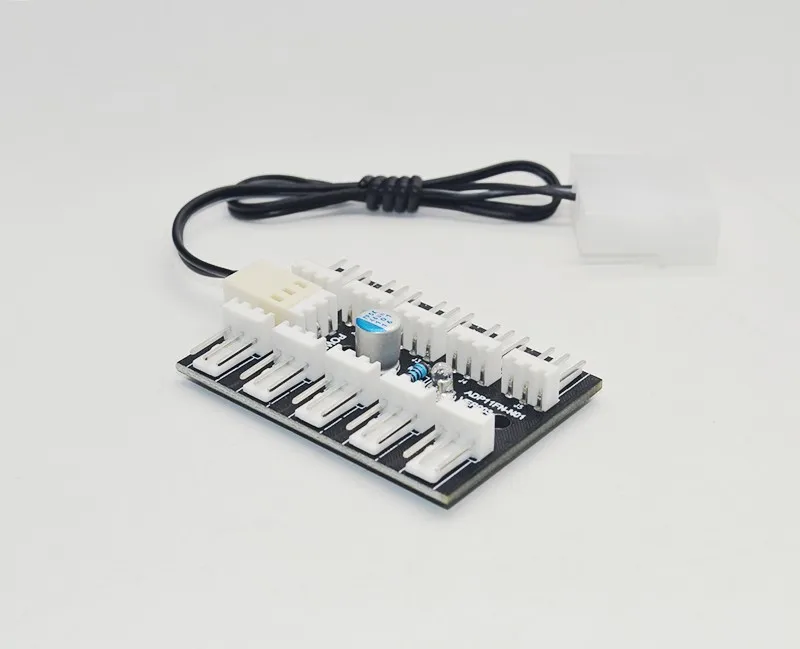 Контроллер скорости вентилятора компьютера PWM/3pin/colling Fan Hub кабель питания от 1 до 10